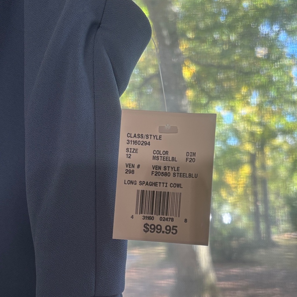David's Bridal Steel Blue Dressy Jumper